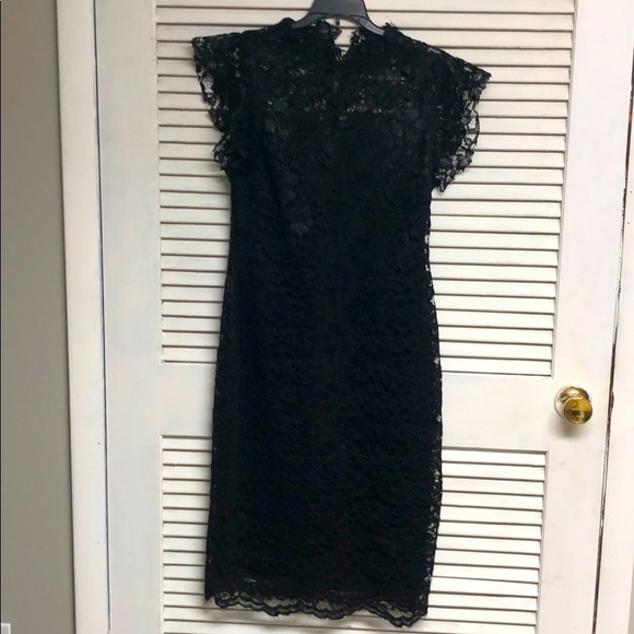 enfocus studio black lace dress enfocus studio black lace dress Windsor Enchanted Noir Lace Up Midi Dress in Black